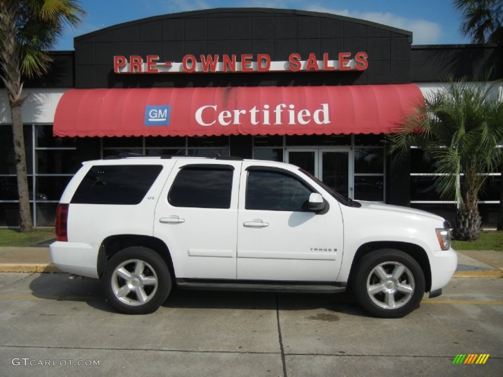 2007 Tahoe LTZ - Summit White / Dark Titanium/Light Titanium photo #1