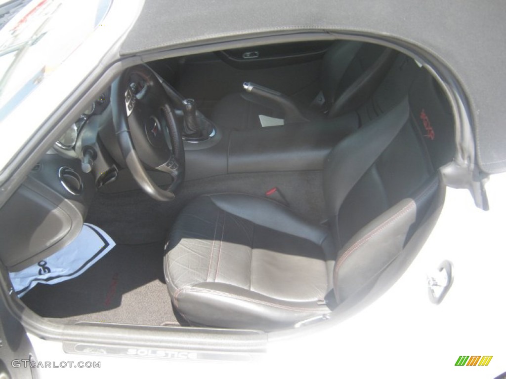 Ebony Interior 2007 Pontiac Solstice GXP Roadster Photo #52420746