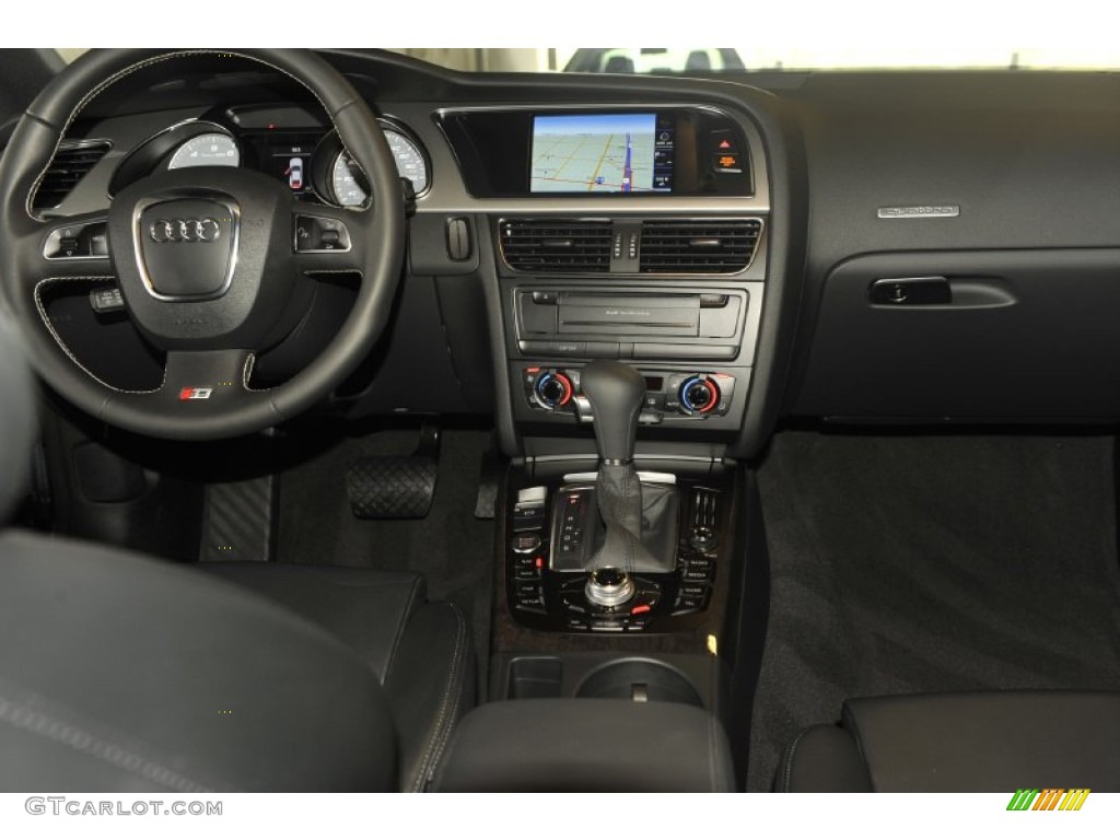 2010 Audi S5 4.2 FSI quattro Coupe Black Silk Nappa Leather Dashboard Photo #52421547