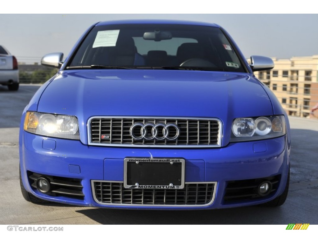 2004 S4 4.2 quattro Sedan - Nogaro Blue / Black/Blue photo #2