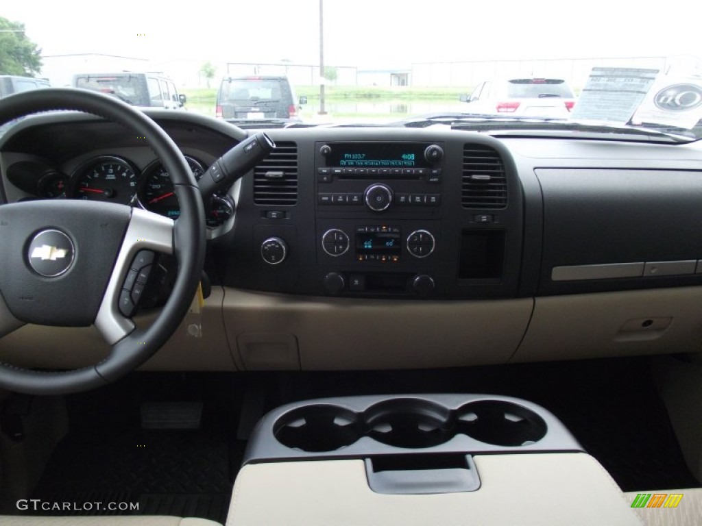 2011 Silverado 1500 LT Crew Cab 4x4 - White Diamond Tricoat / Light Cashmere/Ebony photo #10