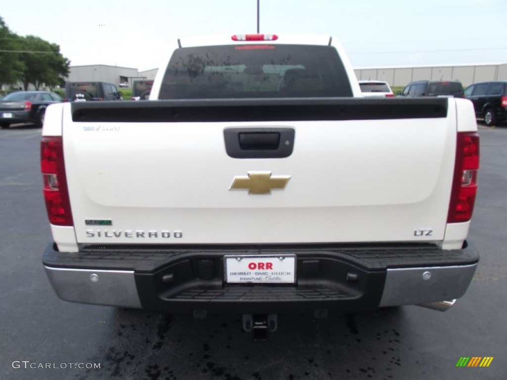 2011 Silverado 1500 LTZ Crew Cab 4x4 - White Diamond Tricoat / Dark Cashmere/Light Cashmere photo #6