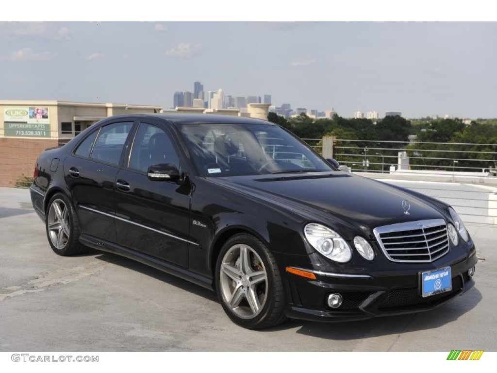 2008 E 63 AMG Sedan - Black / Black photo #1