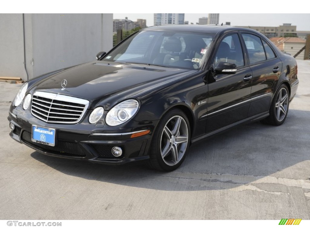 Black 2008 Mercedes-Benz E 63 AMG Sedan Exterior Photo #52422747
