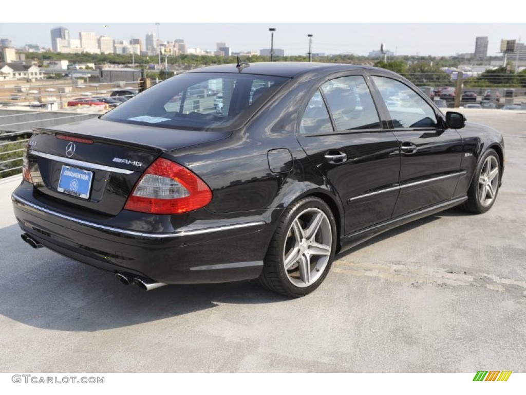 2008 E 63 AMG Sedan - Black / Black photo #7