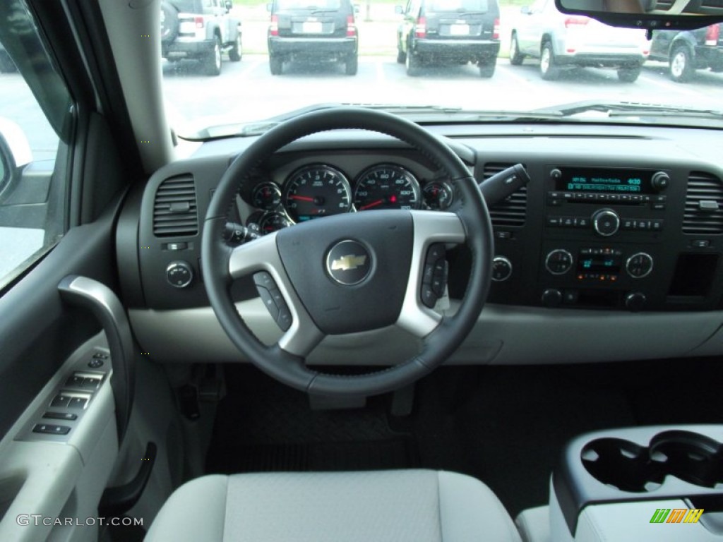 2011 Silverado 1500 LT Crew Cab 4x4 - Summit White / Light Titanium/Ebony photo #9