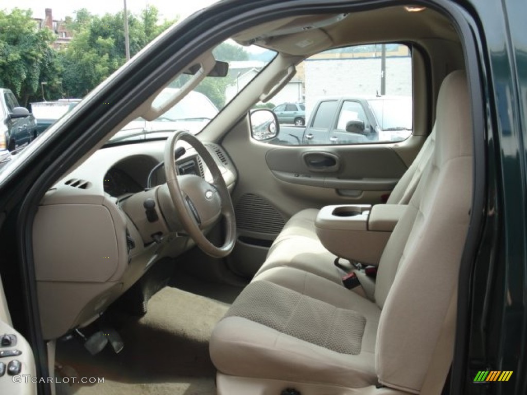 Medium Parchment Beige Interior 2003 Ford F150 XLT Regular Cab 4x4 Photo #52423068