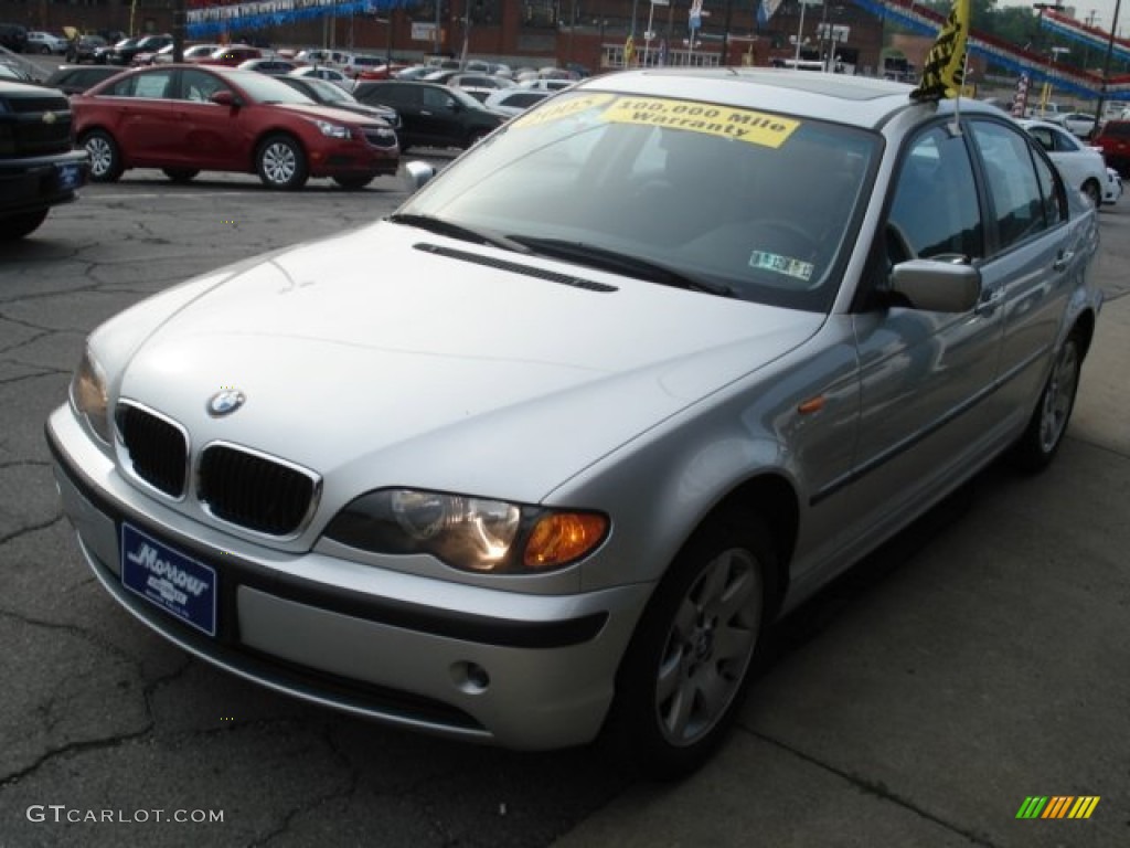 2005 3 Series 325xi Sedan - Titanium Silver Metallic / Black photo #4