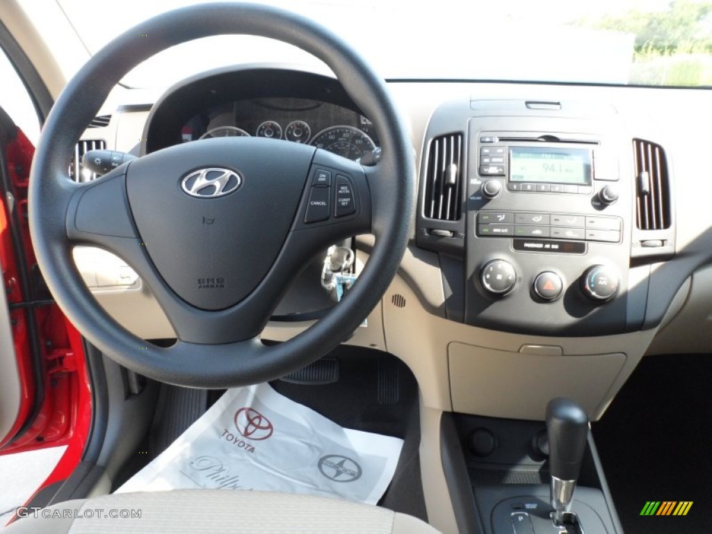 2010 Hyundai Elantra Touring GLS Beige Dashboard Photo #52425525