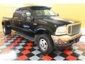 Black 2001 Ford F350 Super Duty Lariat Crew Cab 4x4 Dually