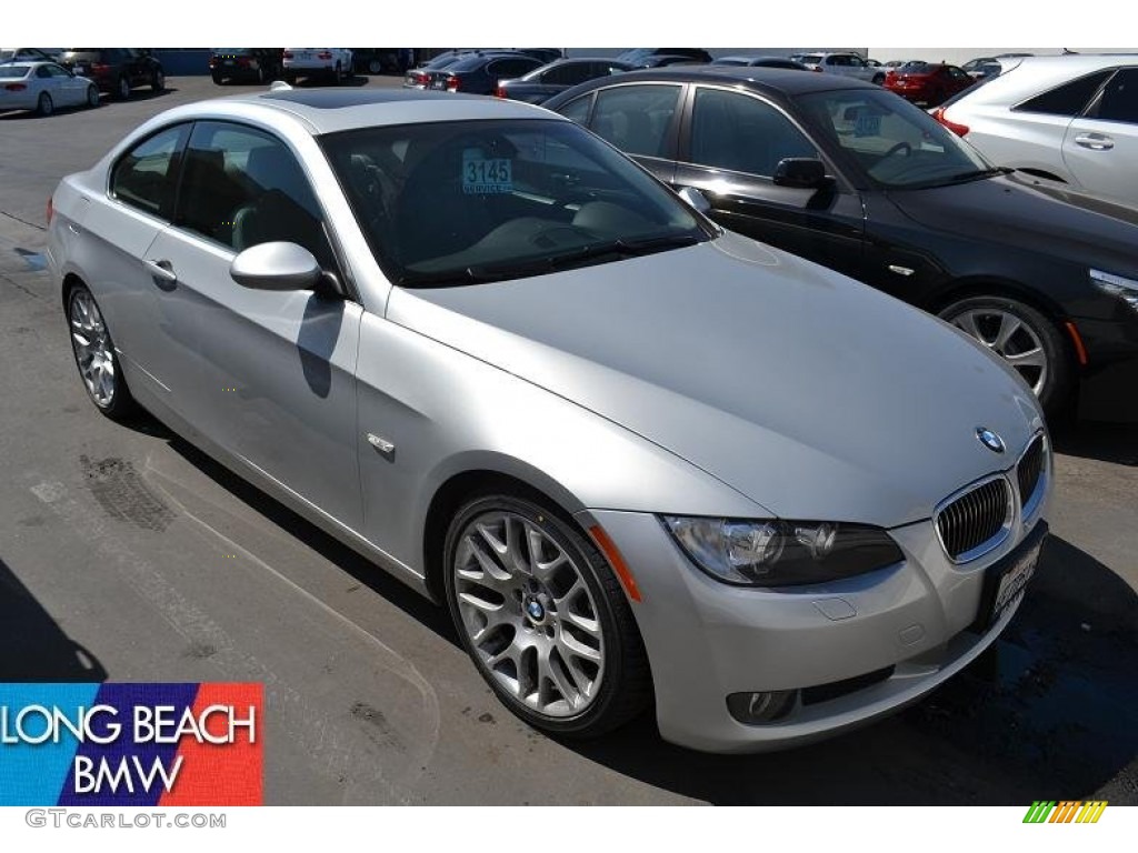 2008 3 Series 328i Coupe - Titanium Silver Metallic / Gray photo #4