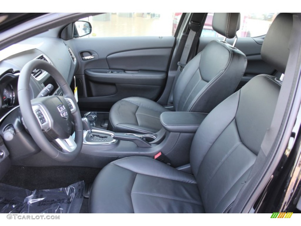 Black Interior 2011 Dodge Avenger Lux Photo #52426209