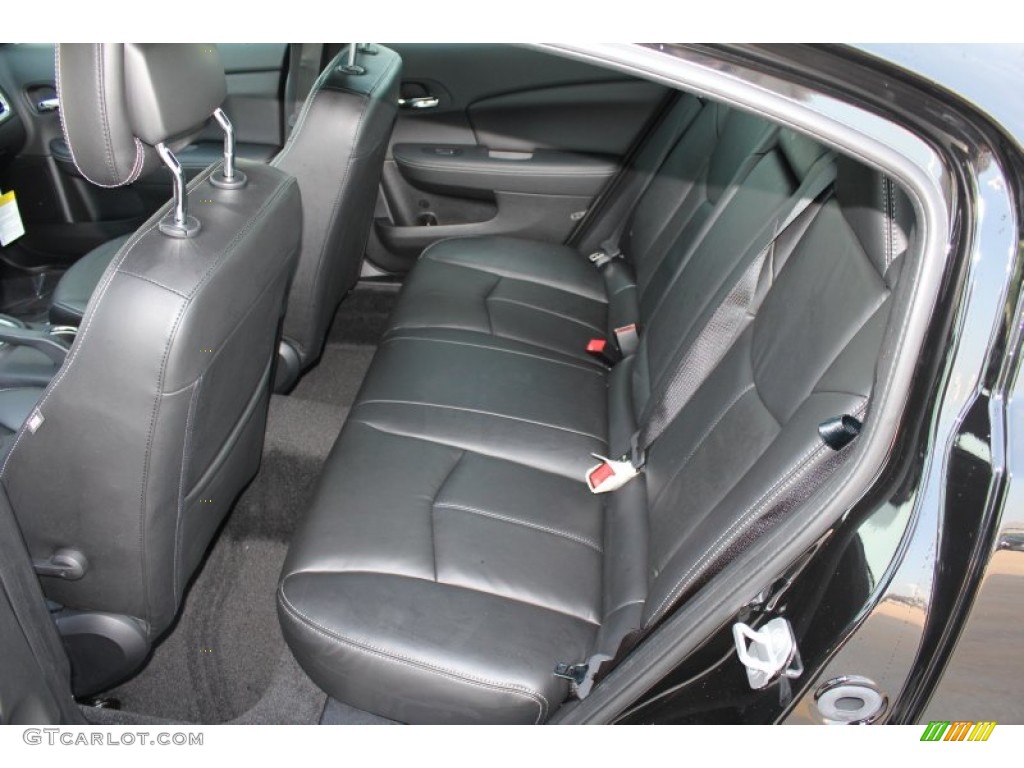 Black Interior 2011 Dodge Avenger Lux Photo #52426215