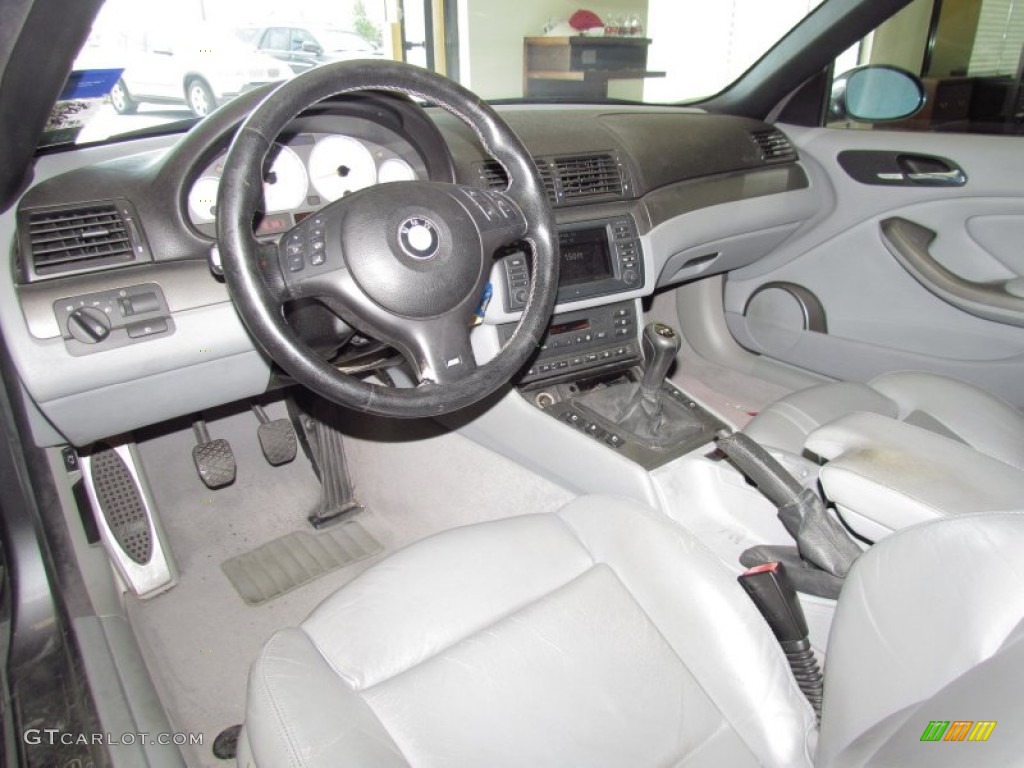 Grey Interior 2002 BMW M3 Convertible Photo #52427031