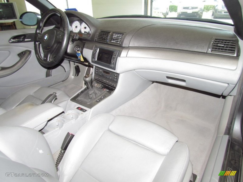 2002 BMW M3 Convertible Grey Dashboard Photo #52427037