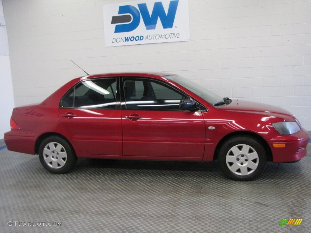 2003 Lancer ES - Rio Red Pearl / Gray photo #5