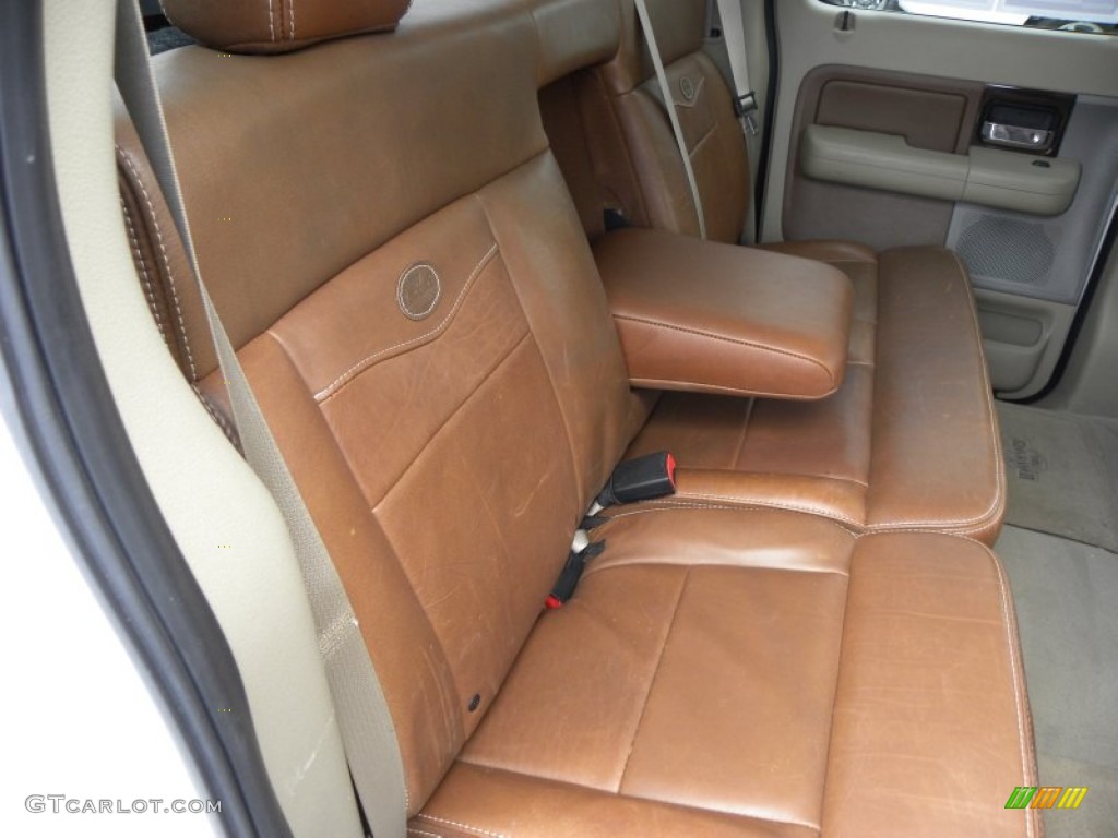 2008 F150 King Ranch SuperCrew - Oxford White / Tan/Castaño Leather photo #11