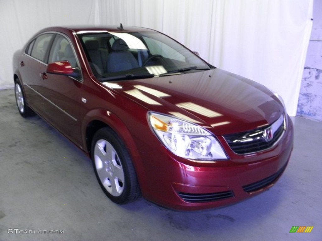 2008 Aura XE - Red Jewel / Gray photo #1