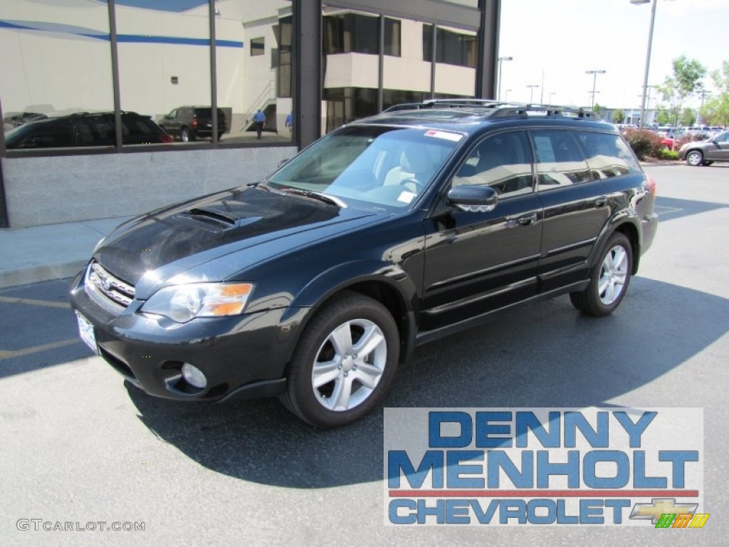 2005 Outback 2.5XT Limited Wagon - Obsidian Black Pearl / Taupe photo #1