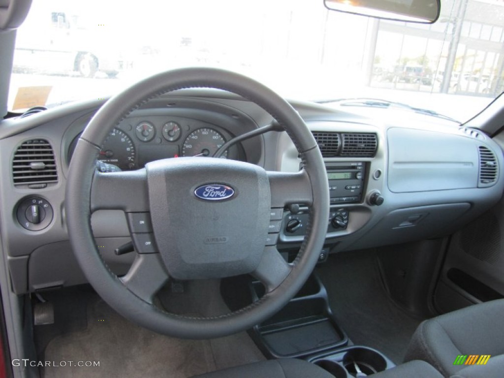 2011 Ford Ranger XLT SuperCab Medium Dark Flint Dashboard Photo #52430871