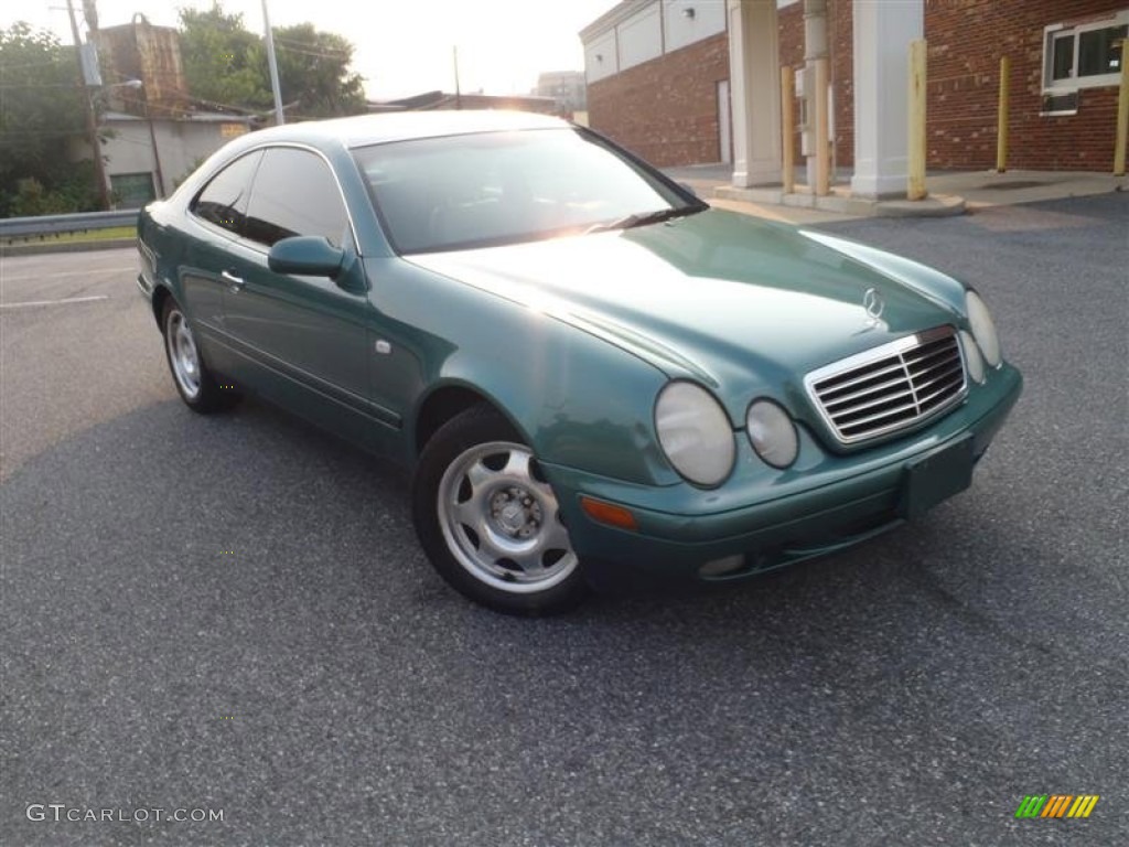 1999 CLK 320 Coupe - Mineral Green Metallic / Ash photo #2