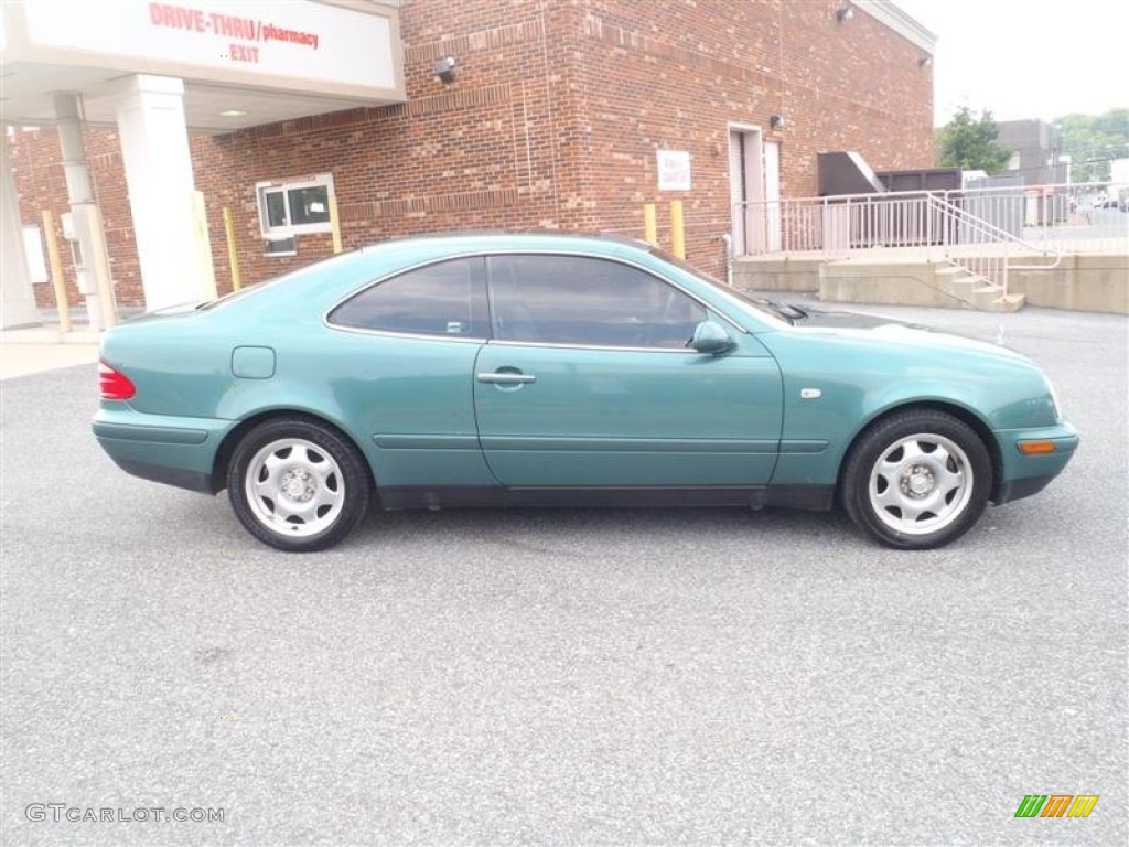 1999 CLK 320 Coupe - Mineral Green Metallic / Ash photo #13