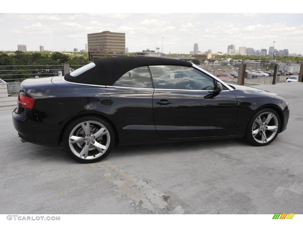 Brilliant Black 2010 Audi A5 2.0T quattro Cabriolet Exterior Photo #52431223