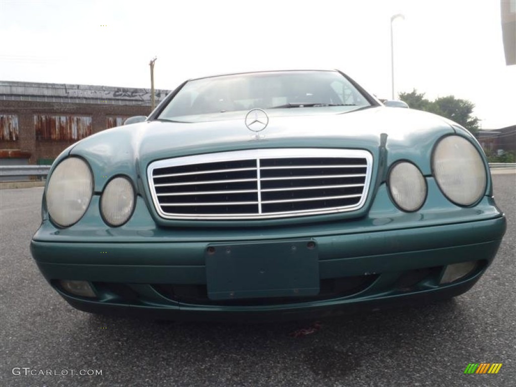 1999 CLK 320 Coupe - Mineral Green Metallic / Ash photo #14