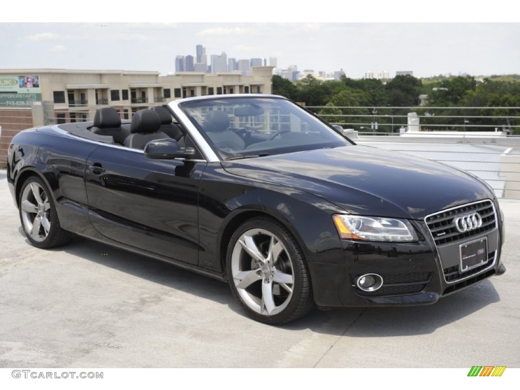 Brilliant Black 2010 Audi A5 2.0T quattro Cabriolet Exterior Photo #52431235