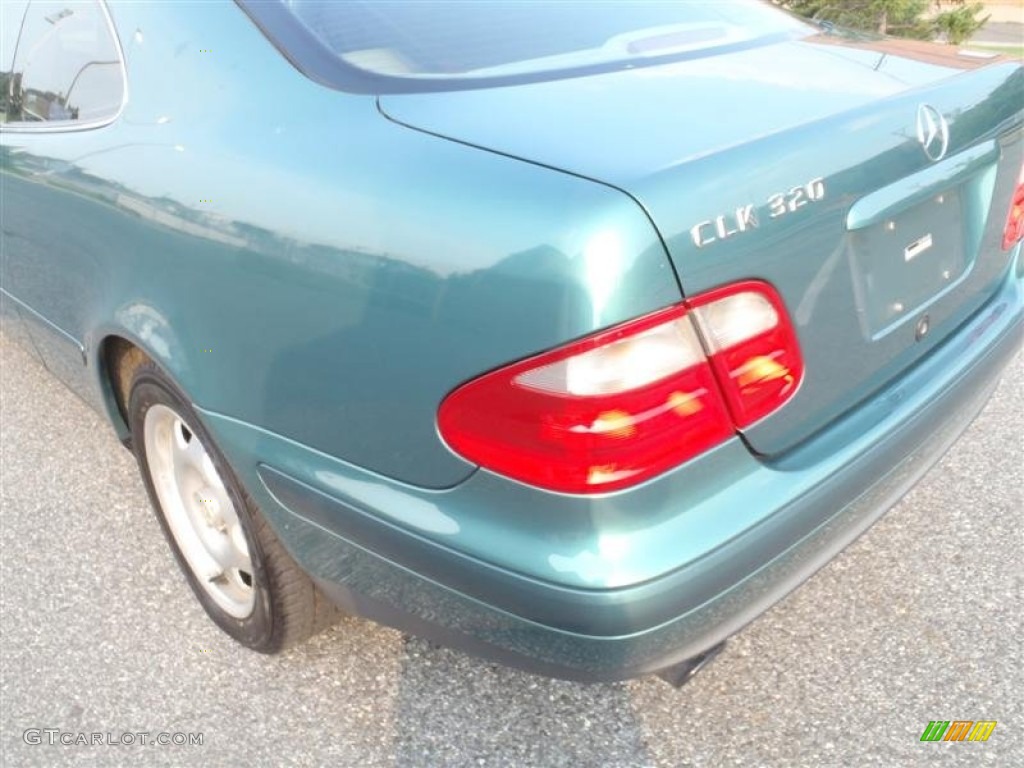 1999 CLK 320 Coupe - Mineral Green Metallic / Ash photo #18