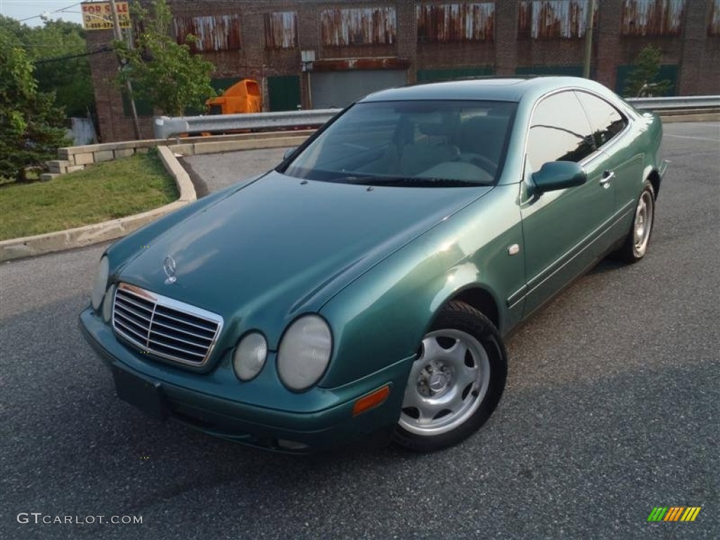 1999 CLK 320 Coupe - Mineral Green Metallic / Ash photo #26