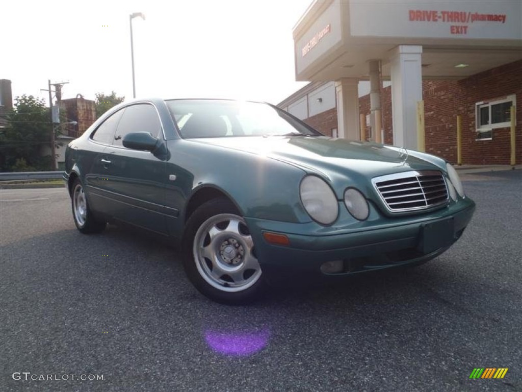 1999 CLK 320 Coupe - Mineral Green Metallic / Ash photo #27