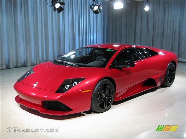 2009 Murcielago LP640 Coupe - Rosso Vik (Red) / Black photo #1