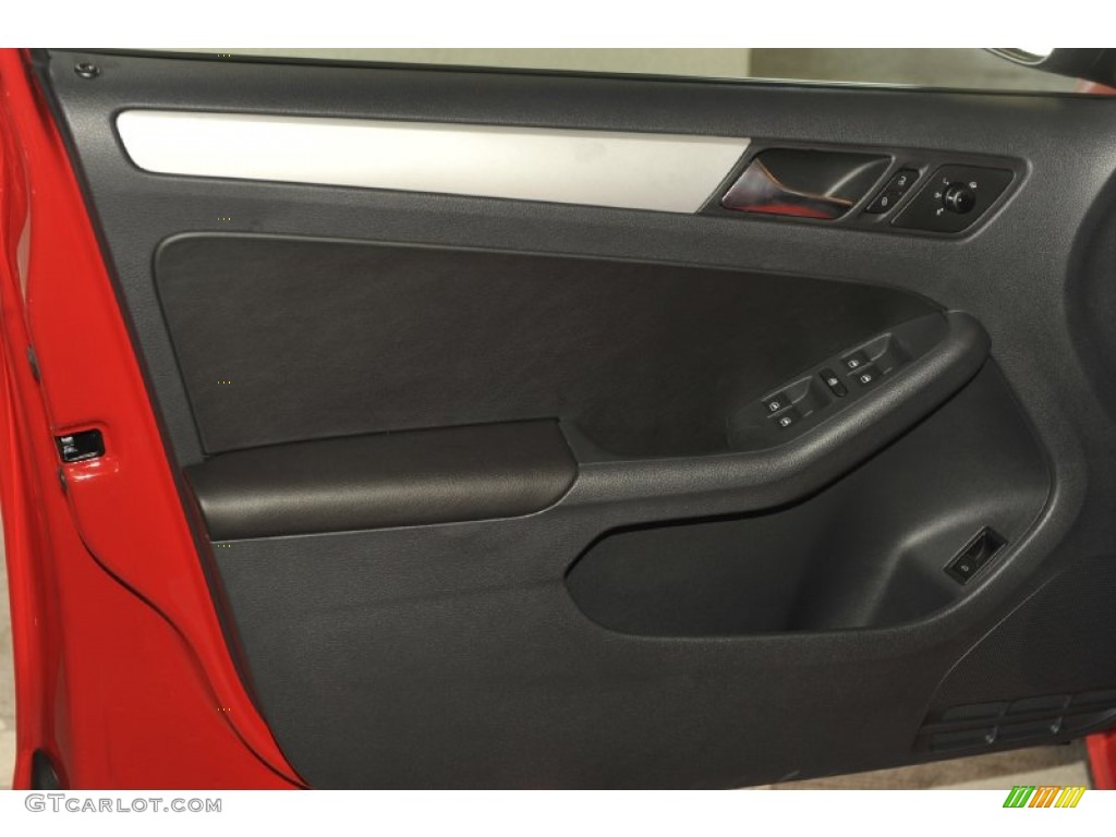 2012 Jetta TDI Sedan - Tornado Red / Titan Black photo #2
