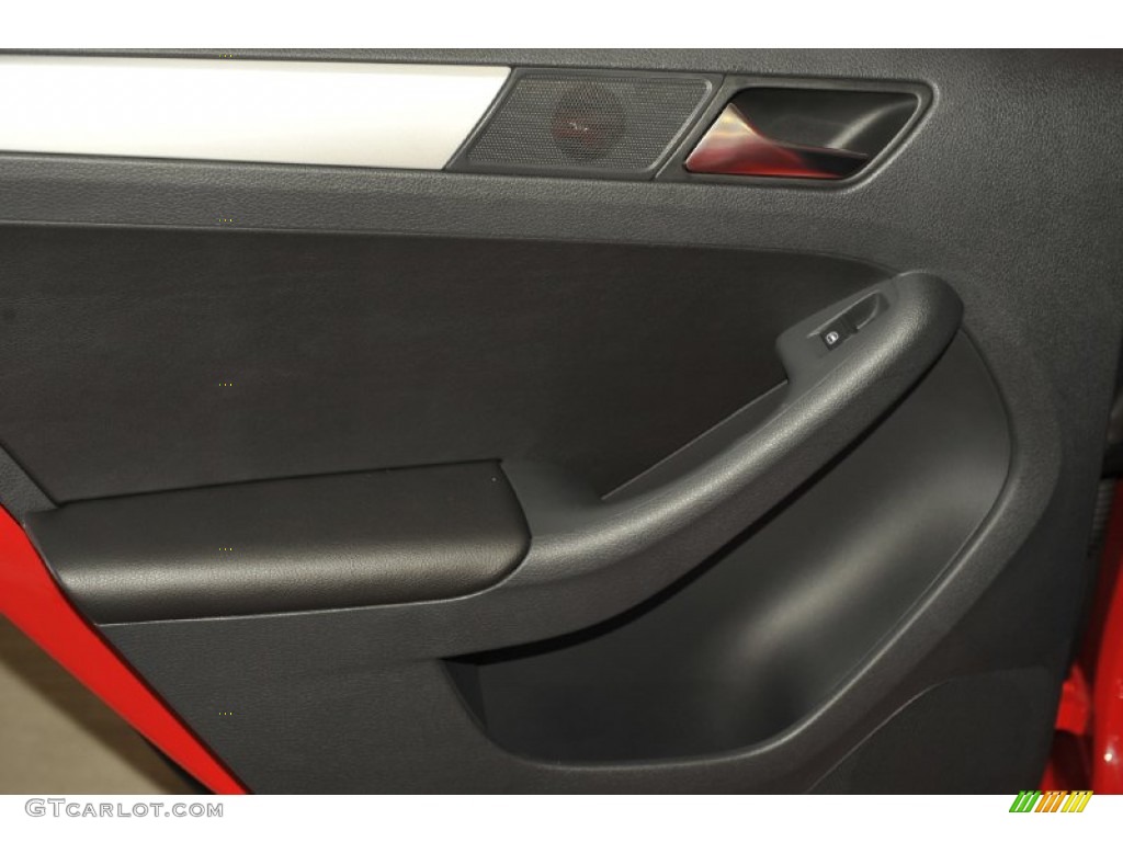 2012 Jetta TDI Sedan - Tornado Red / Titan Black photo #11
