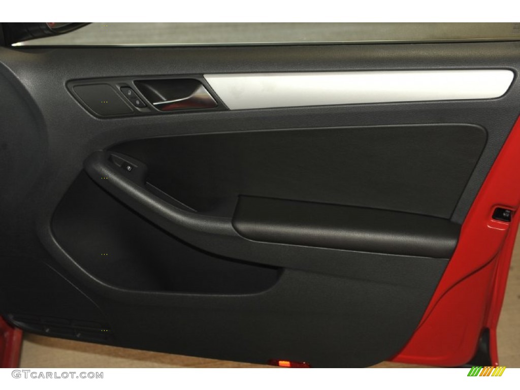 2012 Jetta TDI Sedan - Tornado Red / Titan Black photo #18