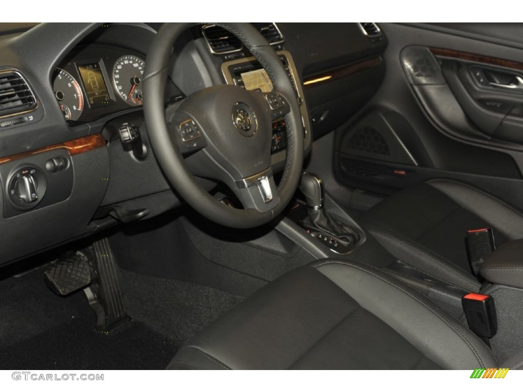 Titan Black Interior 2012 Volkswagen Eos Executive Photo #52432988