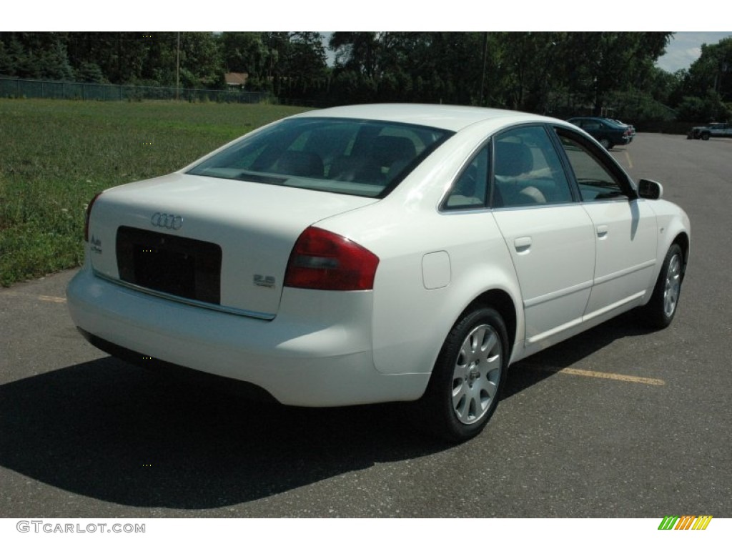 1999 A6 2.8 quattro Sedan - Casablanca White / Melange Beige photo #4