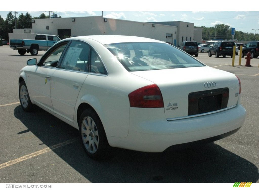 1999 A6 2.8 quattro Sedan - Casablanca White / Melange Beige photo #6