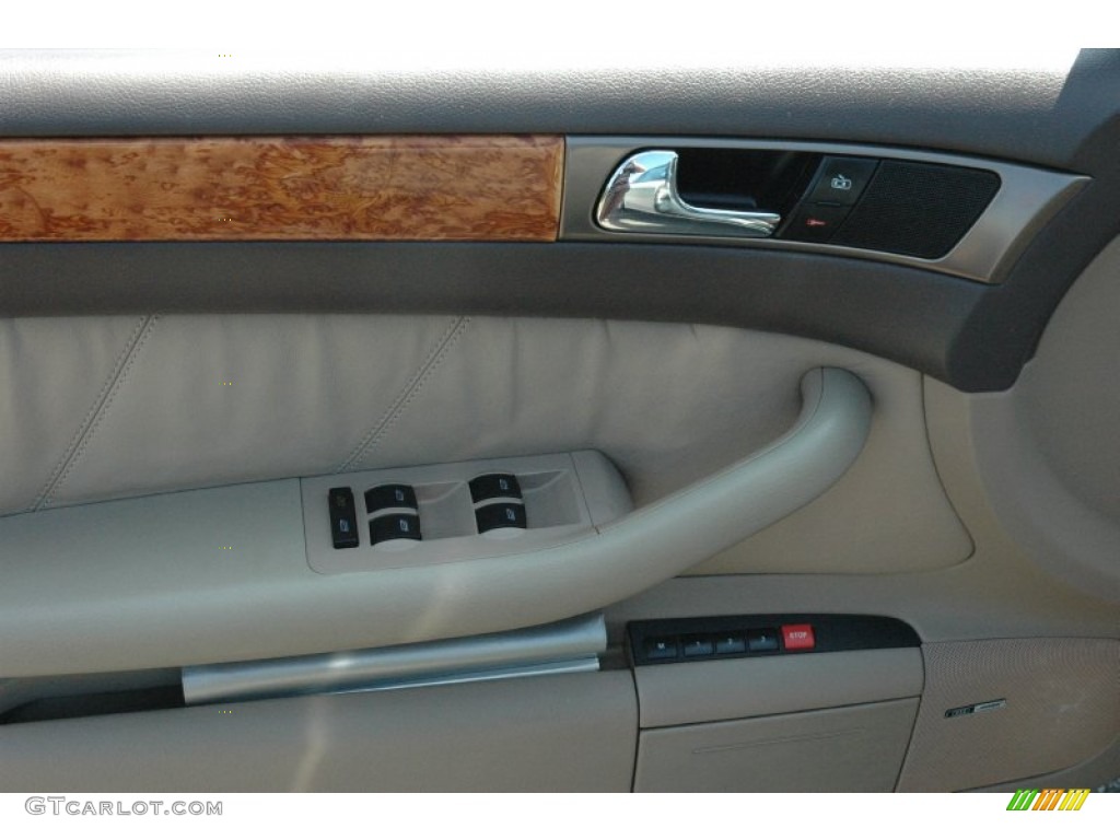 1999 A6 2.8 quattro Sedan - Casablanca White / Melange Beige photo #11