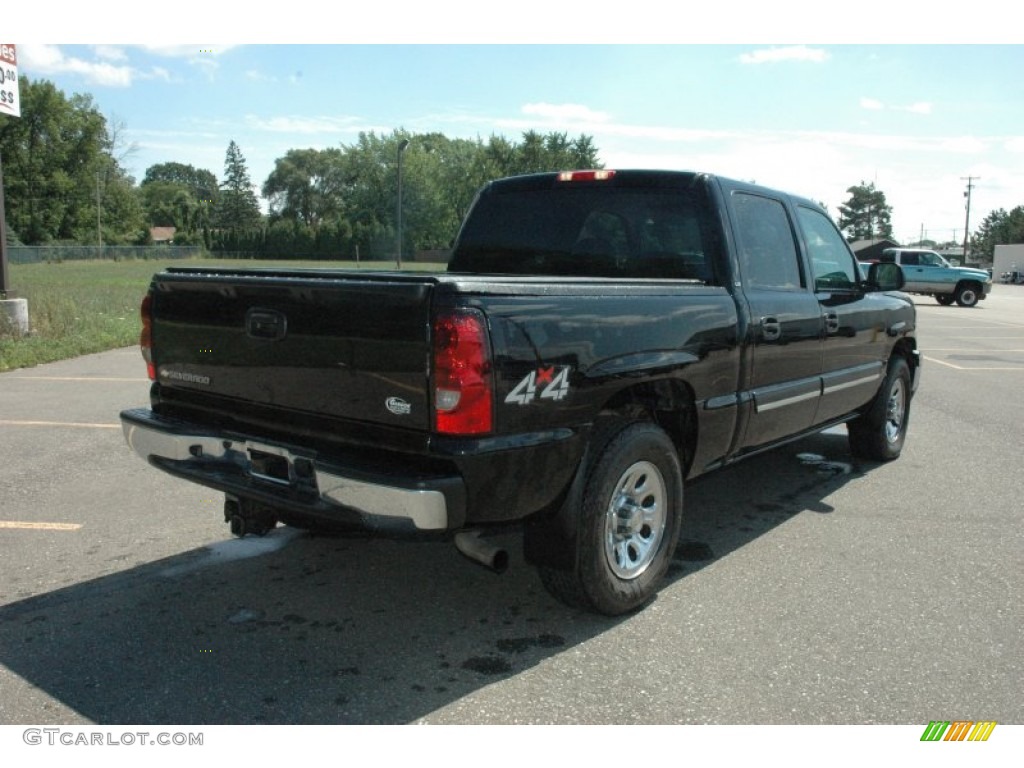 2007 Silverado 1500 Classic LS Crew Cab 4x4 - Black / Dark Charcoal photo #6