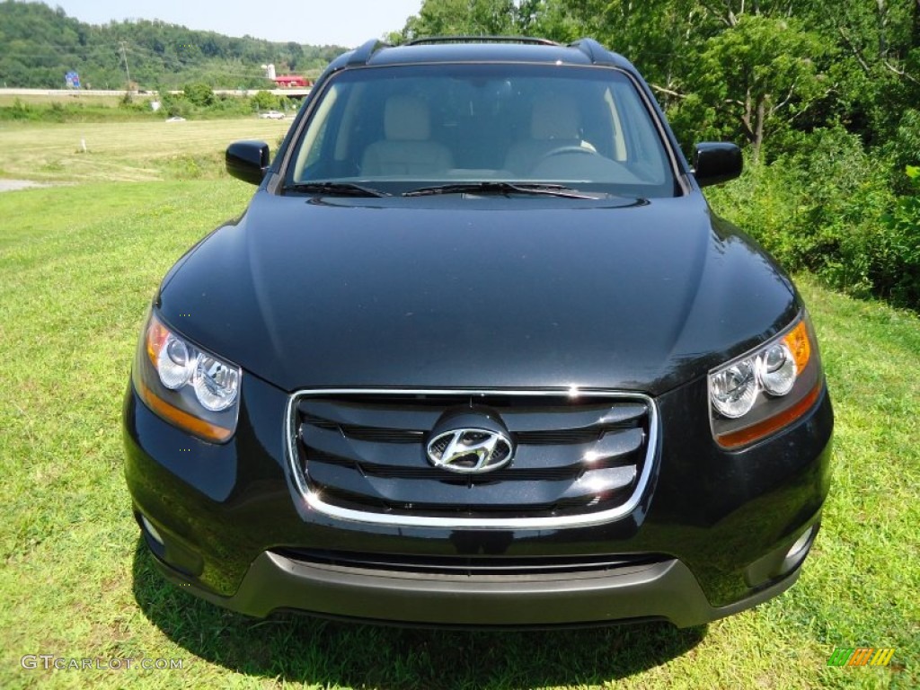 Phantom Black Metallic 2011 Hyundai Santa Fe Limited AWD Exterior Photo #52433672