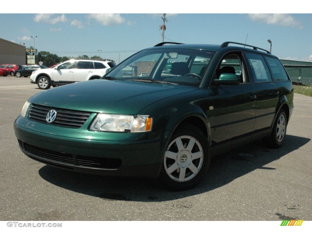 1999 Passat GLS Wagon - Royal Green Pearl / Black photo #3