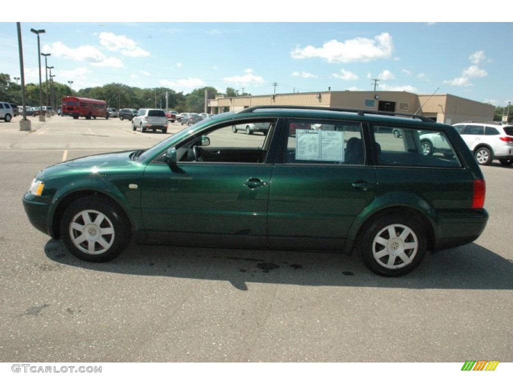 1999 Passat GLS Wagon - Royal Green Pearl / Black photo #12