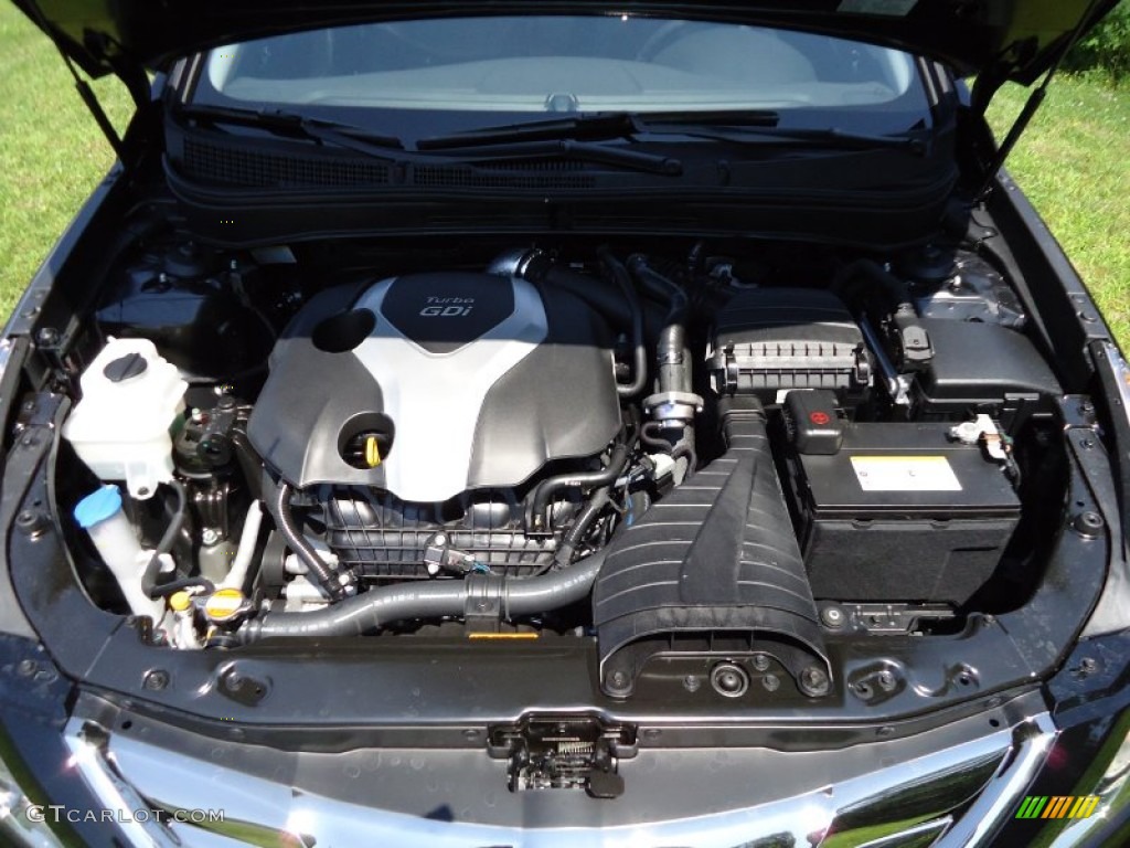 2011 Sonata SE 2.0T - Midnight Black / Gray photo #9