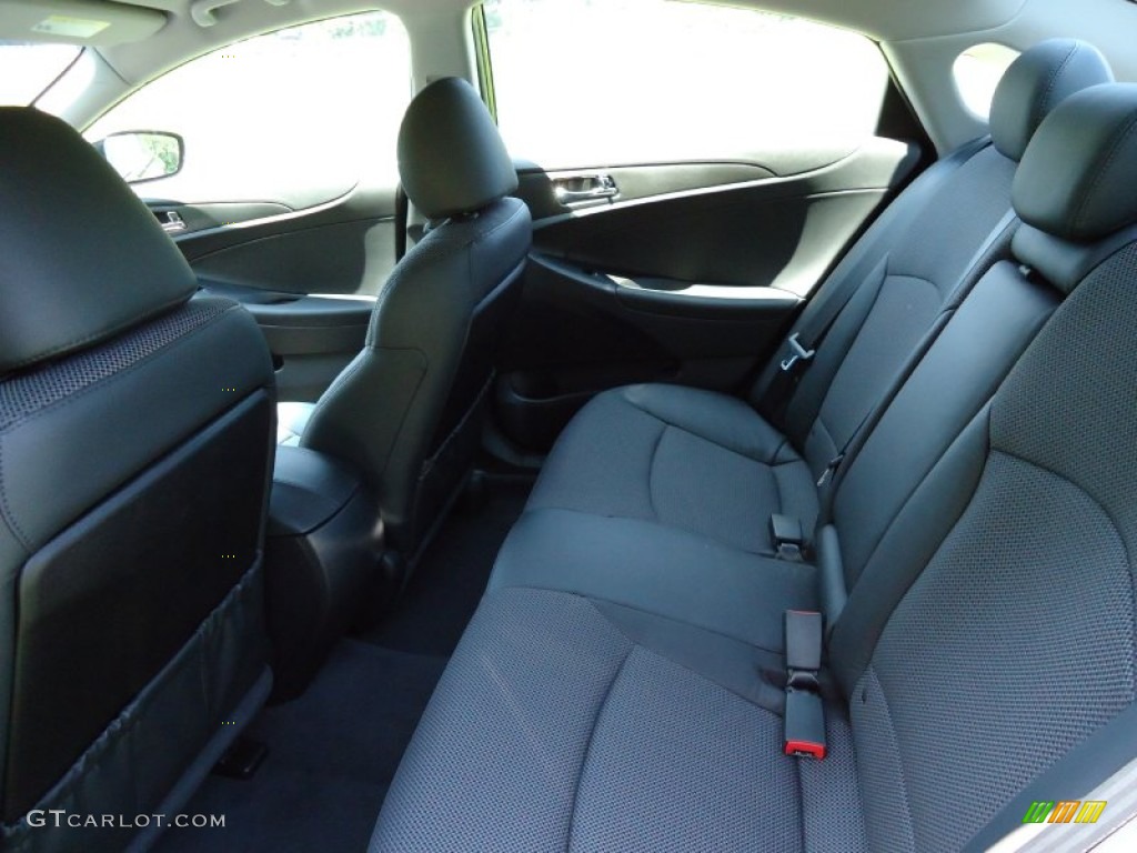 2011 Sonata SE 2.0T - Midnight Black / Gray photo #19