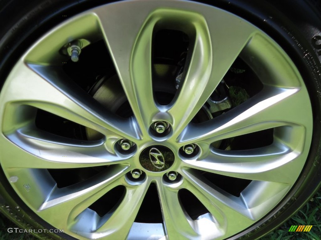 2011 Sonata SE 2.0T - Midnight Black / Black photo #22