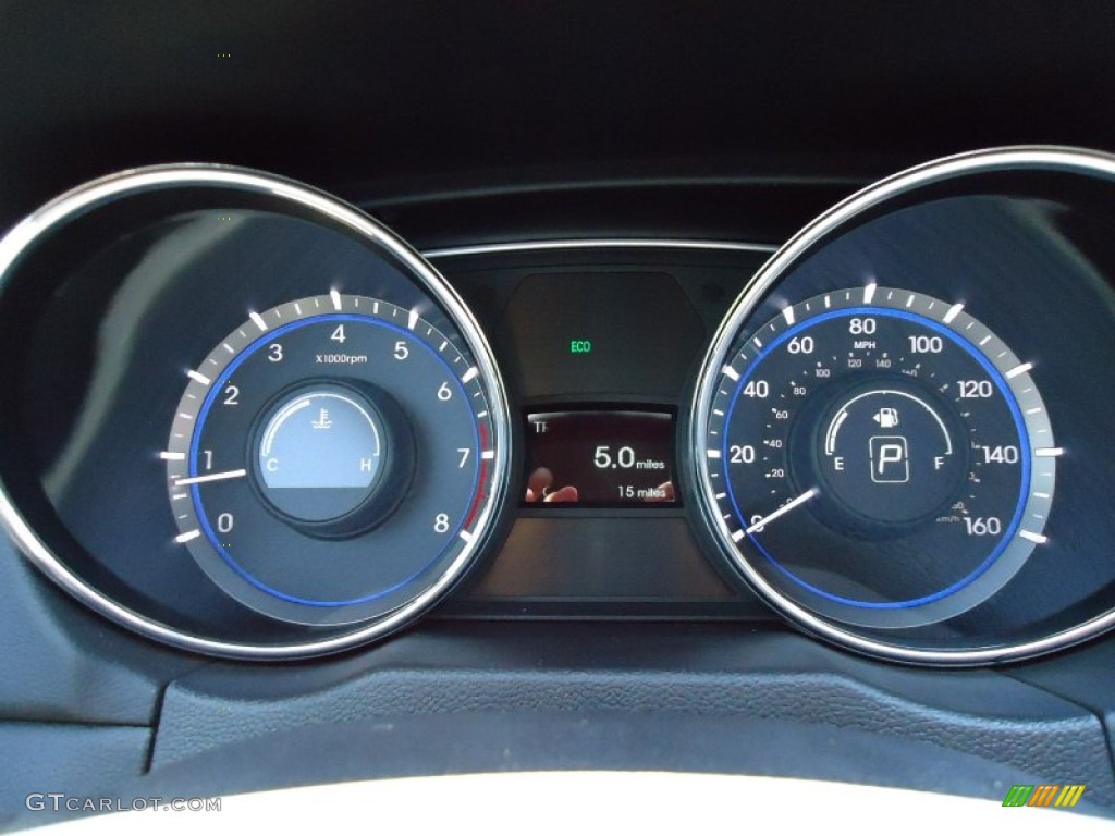 2011 Sonata SE 2.0T - Midnight Black / Black photo #14