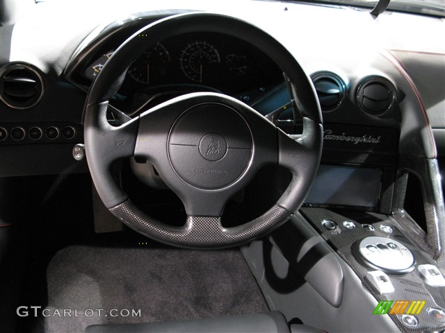 2009 Lamborghini Murcielago LP640 Coupe Black Steering Wheel Photo #524358