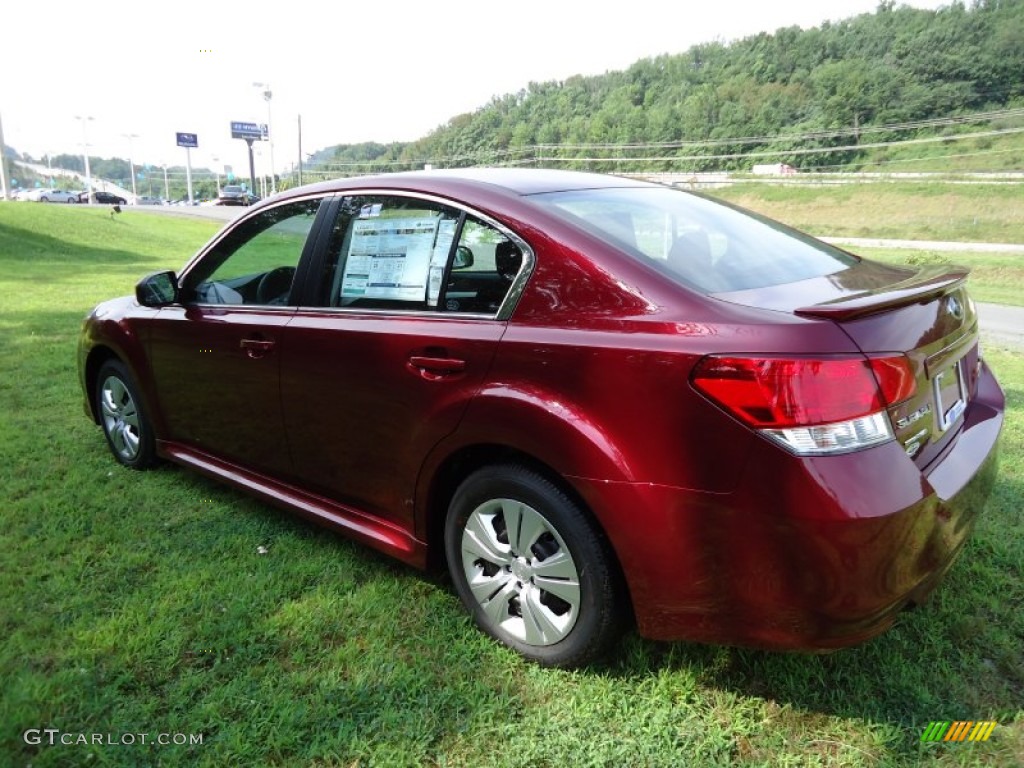 2011 Legacy 2.5i - Ruby Red Pearl / Off-Black photo #5